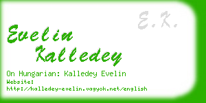 evelin kalledey business card